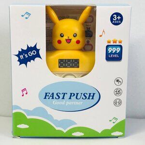 Quick Push Game Popping Fidget Kids Toys with LED Screen - Pikachu